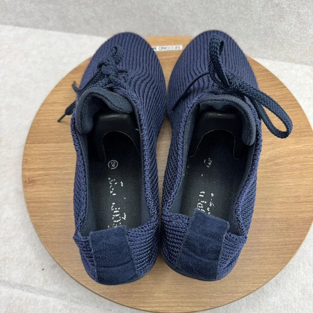 Arcopedico Shoes Womens Size 9 9.5 Blue Knit Lace Up Lightweight Walking Sneaker